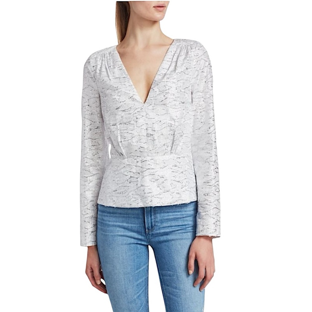 Ramy Brook Rainn Jacquard Top size 0